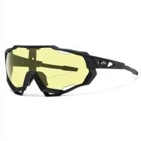 очки солнцезащитные, спортивные, для велоспорта, для походов. Черный янтарь