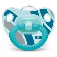 Пустышка силиконовая ортодонтическая NUK Classic Happy Days 18-36 м