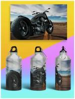 Бутылка спортивная, туристическая фляга, 500мл спорт мотоциклы - 26