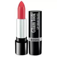 LUXVISAGE Кремовая помада с сатиновым финишем GLAM LOOK cream velvet тон 315 райское яблоко