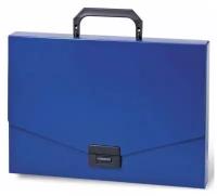 BRAUBERG папка-портфель Energy А4, без отделений, пластик, синий