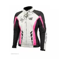 Куртка текстильная AGVSPORT Fenix, женский, белый/черный, размер XXS