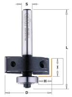 Фреза четвертная (нижн. подш, смен. ножи HM Z2 S=8 D=34,9x12 RH