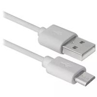 Кабель Defender USB - microUSB (USB08-10BH) 3 м, белый, 3 м