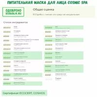 Маска для лица питательная COSMIC SPA, натуральная био маска с маслами какао ши и макадамии 75 мл WE ARE THE PLANET