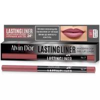 Alvin D'or Гелевый карандаш для губ автоматический Lasting Liner, 07 pink nude (розовый нюд)