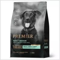 Сухой корм для собак Premier Dog Lamb&Turkey ADULT Medium (Свежее мясо ягненка с индейкой для собак средних пород) 1 кг