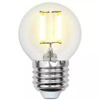 Лампа светодиодная Uniel, Sky LED-G45-6W/WW/E27/CL PLS02WH E27, G45, 6Вт, 3000К