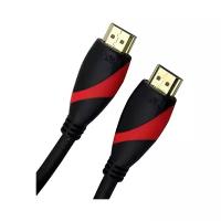 Кабель VCOM HDMI - HDMI (CG525), 3 м, черный/красный