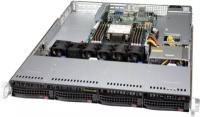 Серверная платформа Supermicro SYS-510P-MR/1U/1x4189/ 8xDDR4-3200 RDIMM/LRDIMM/ 4x3.5