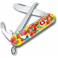 Нож My First Victorinox Parrot Edition, 84 мм, 9 функций, красный