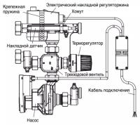 Насосно-смесительный блок Regufloor HN, DN 25, с насосом Wilo-Yonos PARA RSB 15/6 130, Oventrop 1151600