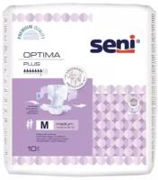 Seni Optima Plus / Сени Оптима Плюс - подгузники для взрослых с поясом, M, 10 шт