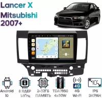 Штатная магнитола Wide Media Mitsubishi Lancer X 2007+ [Android 10, 2/32GB, 8 ядер, DSP, 4G]