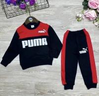 Костюм спортивный с надписью PUMA 104 см (красный)