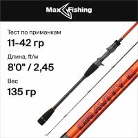 Спиннинг для рыбалки (кастинговый) Maximus GRAVITY C 245MH 2,45m 11-42g (MJSCG245MH)