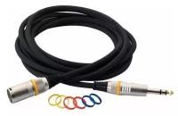 Кабель XLR(F)-джек1/4, 10 метров Rockcable RCL30390 D6 F