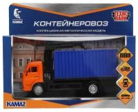 Машинка KAMAZ Контейнеровоз 15,5 см - Технопарк [KAMCONT-15-OGBU]