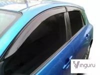 Дефлекторы окон Vinguru Mazda 3 I (BK) 2003-2008 хб накладные скотч к-т 4 шт, материал акрил VINGURU AFV42903