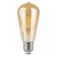 Светодиодная лампа Gauss LED Filament ST64 E27 6W Golden 2400К