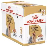 Влажный корм для собак Royal Canin породы Йоркширский терьер, для здоровья кожи и шерсти 12 шт. х 85 г