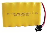 Аккумулятор Ni-Cd 7.2V 700 mAh AA разъем SM ZEGAN ZG-C1201W-01