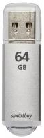 Флеш-накопитель USB 2.0 Smartbuy 64GB V-Cut Silver (SB64GBVC-S)