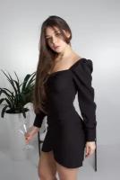 Платье черное женское вечернее праздничное