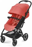 Коляска прогулочная Cybex Eezy S + 2 BLK Hibiscus Red с дождевиком и бампером