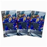 Коллекционные хоккейные карточки КХЛ / Подарочный набор, 3 пакетика хоккейных карточек SeReal 2021-22