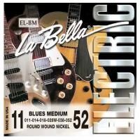 Струны для электрогитары LA BELLA EL-BM ELECTRICS Blues Medium 11-52