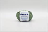 Пряжа для вязания Lana Gatto Super Soft, цвет 13278 (зеленый), 100 грамм, 250 метров (2 мотка по 50 грамм), 100% мериносовая шерсть