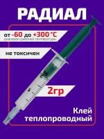 Клей теплопроводный (термоклей) 2г, радиал