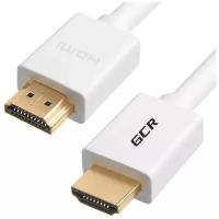 Кабель HDMI 2.0 Ultra HD 4K 3D 18 Гбит/с для Apple TV PS4 Smart TV 24K GOLD (GCR-HM700), белый, 2.0м