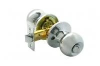 BUSSARE Ручка дверная межкомнатная с защелкой фалевая KNOB Фиксатор WC 67-03 CHROME 940000001254