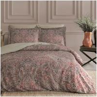 Постельное белье Linens Saten All Day Samira, сатин, 1.5-спальное, кофе