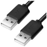 Кабель GCR USB - USB (GCR-AM5), 3 м, 1 шт., черный