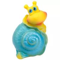Игрушка для ванной ОГОНЁК Улитка (С-825), желтый/голубой