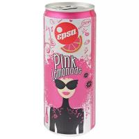 Газированный напиток Epsa Pink Lemonade с соком розового грейпфрута, 0.33 л