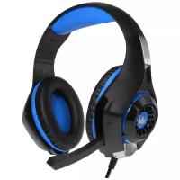 Проводные наушники CROWN MICRO CMGH-101T, black/blue