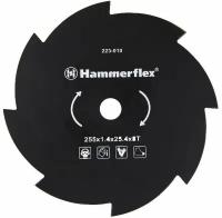 Нож для триммера Hammer Flex 223-010 закаленная сталь, круглый, 8 зубьев, толщина 1,4 мм, d255 мм