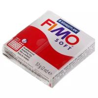 Полимерная глина Fimo Soft 8020-2P рождественский красный (christmas red) 56 г., цена за 1 шт