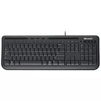 Клавиатура Microsoft Wired Keyboard 600 Black USB черный, английская/русская (ANSI)