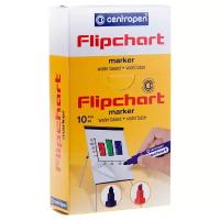 Centropen Набор маркеров Flipchart (8550) черный, 10 шт., черный, 10 шт