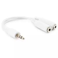 Разветвитель Cablexpert mini Jack 3.5 mm - 2 x mini Jack 3.5 mm (CCA-415), 0.1 м, белый