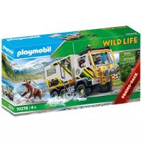 Набор с элементами конструктора Playmobil Wild Life 70278 Грузовой внедорожник Экспедиция