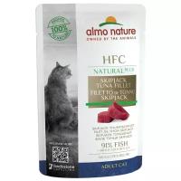 Влажный корм для кошек Almo Nature HFC Natural Plus c полосатым тунцом (мини-филе)