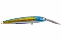 Воблер погружной Blue Marlin Troll 180 мм 60 г тонущий 1-10 м поверхностный для ловли хищника на троллинг в пресной и соленой воде, основной цвет Зол