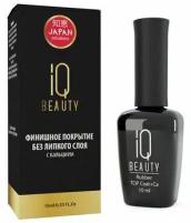 IQ BEAUTY Верхнее покрытие Rubber Top Coat + Ca без липкого слоя, прозрачный, 10 мл, 50 г