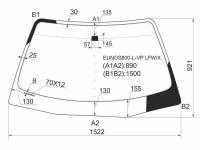 Стекло Лобовое Mazda Millenia 4D Sed 93-03 XYG арт. EUNOS800-L-VP LFW/X